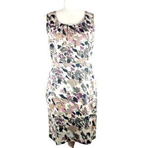 FINAL PRICE.  LAST CHANCE!   LOFT |  Abstract Muted Floral Tones Dress | 2